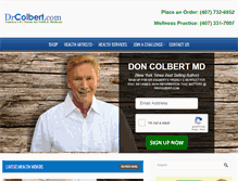 Tablet Screenshot of drcolbert.com